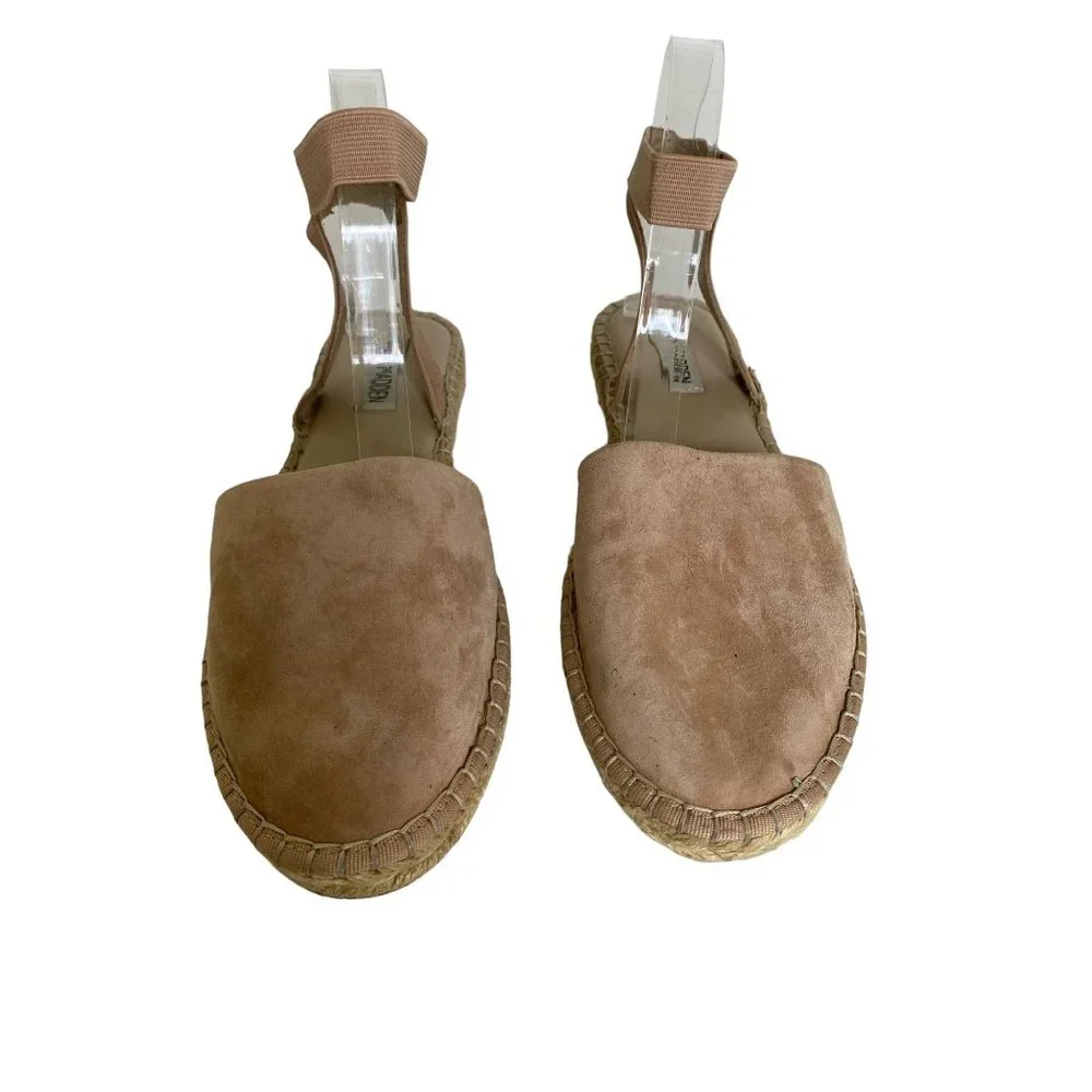 Steve Madden Moment Blush Ankle Strap Espadrille with Jute Trim Size 9.5 Country - Picture 3 of 8